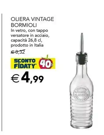 Esselunga Bormioli Oliera Vintage 268 Ml offerta