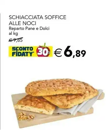 Esselunga Schiacciata Soffice Alle Noci offerta