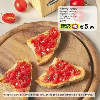 Esselunga Piatto Legno offerta