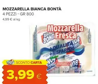 Oasi Bianca bontà Mozzarella offerta