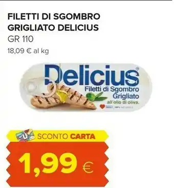 Oasi Delicius - Filetti Di Sgombro Grigliato Al Naturale 110 G(ml) offerta