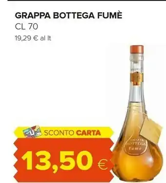 Oasi Fumè Grappa Bottega offerta