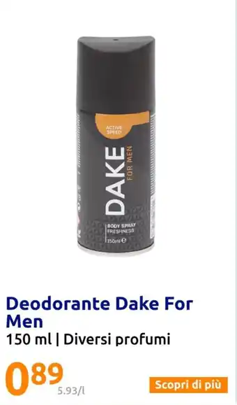 Deodorante Dake For Men 150 ml | Diversi profumi