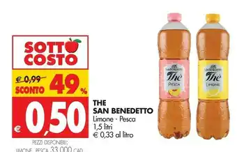 Tigros San Benedetto Thè Al Limone 1500 G(ml) offerta