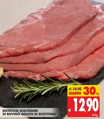 Tigros Bistecche Sceltissime Di Bovino Adulto Di Scottona offerta