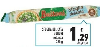Conad Superstore Buitoni Sfoglia Delicata Rotonda 230 G(ml) offerta