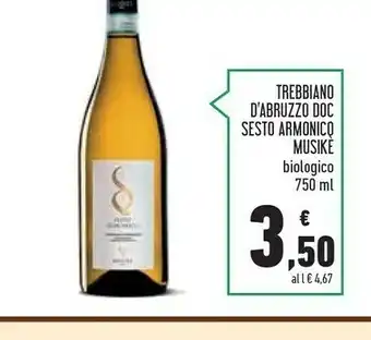 Conad Superstore Musike Trebbiano D'abruzzo Doc Sesto Armonico offerta