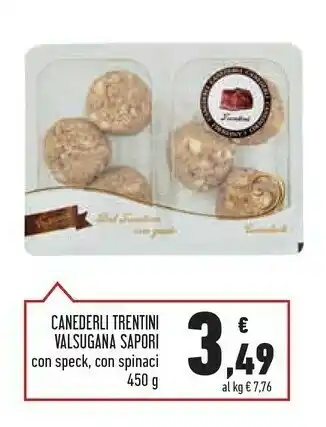 Conad Superstore Valsugana Sapori Canederli Trentini Con Speck offerta