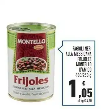D'Amico Fagioli Neri Alla Messicana Frijoles Montello
