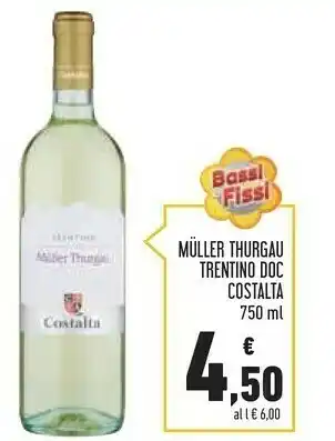 Conad Superstore Costalta Muller Thurgau Trentino Doc offerta