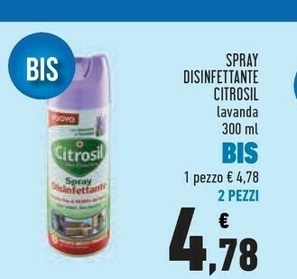 Conad Citrosil Spray Disinfettante offerta