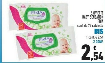 Conad Fria Salviette Baby Sensation offerta