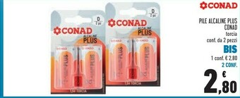 Conad Conad Pile Alcaline Plus offerta