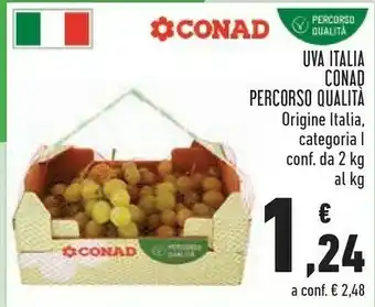 Conad Conad Uva Italia Percorso Qualità offerta