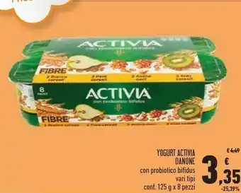 Conad Danone Yogurt Activia Con Probiotico Bifidus offerta