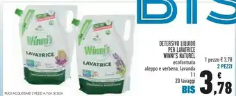 Conad Winni's Naturel Detersivo Liquido Per Lavatrice offerta
