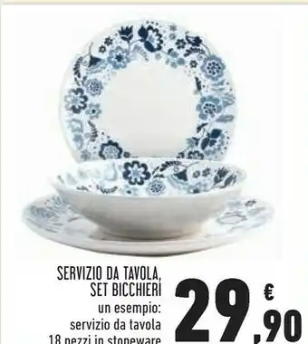 Conad Servizio Da Tavola / Set Bicchieri offerta