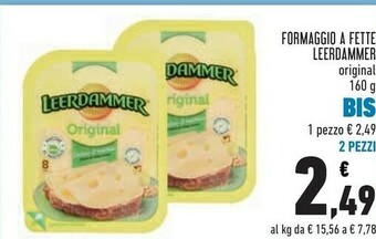 Conad Leerdammer Original 8 Fette 160 G(ml) offerta