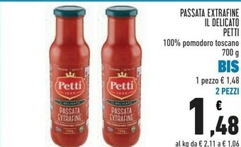 Conad Petti Passata Extrafine Il Delicato offerta