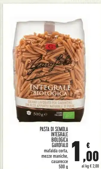 Conad Garofalo Mafalda Corta Integrale 500 G(ml) offerta