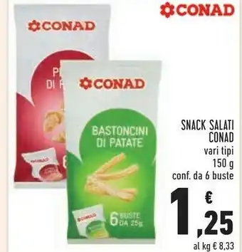 Conad Conad Snack Salati offerta