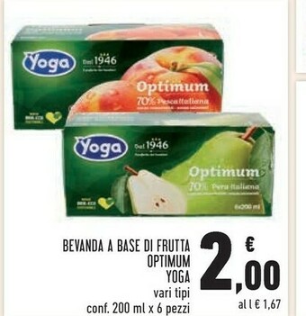 Conad Yoga Bevanda A Base Di Frutta Optimum offerta