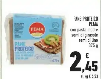 Conad Pema Pane Proteico Con Segale, Semi Di Girasole E Semi Di Lino 375 G(ml) offerta