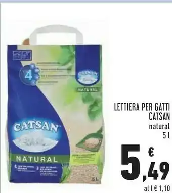 Conad Catsan Lettiera Per Gatti Natural offerta