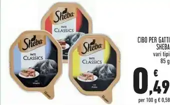 Conad Sheba Cibo Per Gatti Pate Classics 85 G offerta