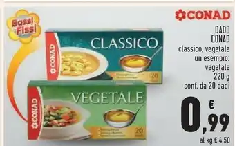 Conad Star Conad - Vegetale 20 Dadi 220 G(ml) offerta
