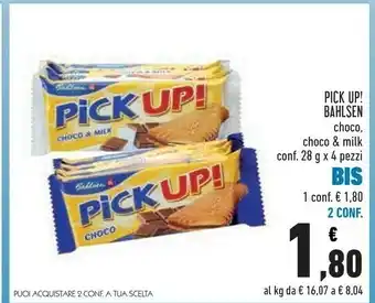Conad Bahlsen Pick Up! Choco & Milk offerta