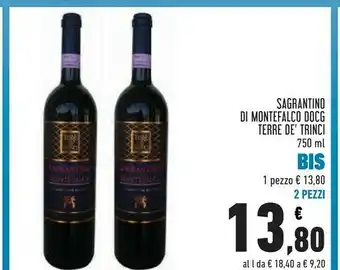 Conad Terre di trinci Terre di Trinci - Montefalco Sagrantino 750 g(ml) offerta