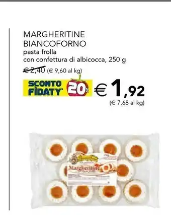 Esselunga Margheritine Biancoforno Pasta Frolla Con Confettura Di Albicocca offerta