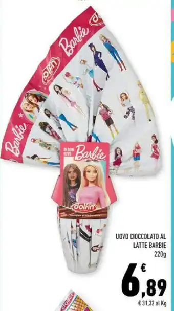 Conad UOVO CIOCCOLATO AL LATTE BARBIE 220g offerta
