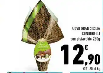 Conad UOVO GRAN SICILIA CONDORELLI con pistacchio 250g offerta
