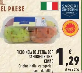 Conad Margherita Conad Sapori & Dintorni Ficodindia Dell'Etna Dop 500g offerta