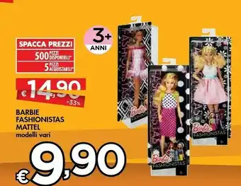 Bennet Mattel Barbie Fashionistas offerta