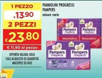 Pampers Progressi Ragazzo/Ragazza 2 30 Pezzo(i)