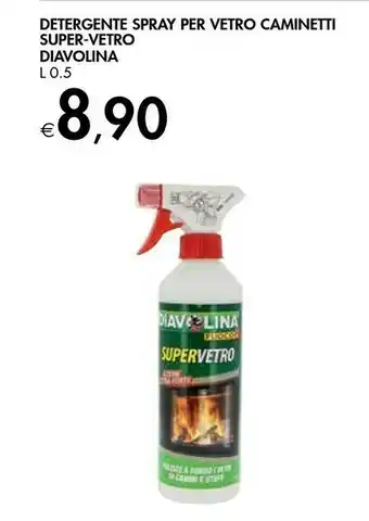 Diavolina Detergente Spray Per Vetro Caminetti Super-Vetro