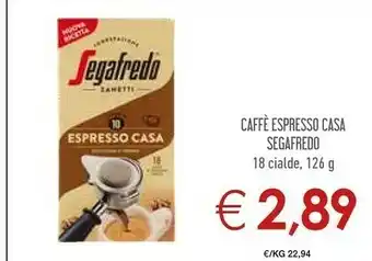 Conad Segafredo Caffe offerta