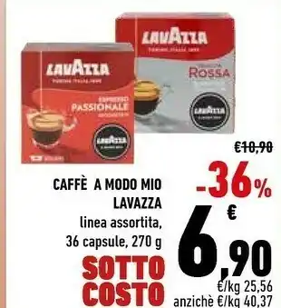 Conad Lavazza Crema E Gusto Capsule Caffè Tostatura Media 36 Pezzo(i) offerta