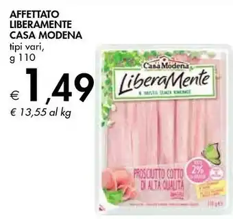 Bennet Casa Modena Liberamente Prosciutto Cotto Sgrassato 110 G(ml) offerta