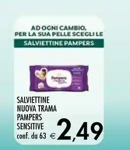 Bennet Pampers Sensitive Salviettine Progressi 63pezzo(i) Salvietta Per Bambino offerta