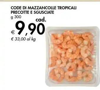 Bennet Code Di Mazzancolle Tropicali Precotte E Sgusciate 300 G offerta