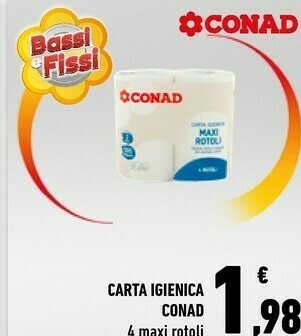 Conad Conad Carta Igienica offerta
