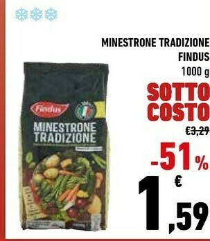 Conad Findus Findus - Minestrone Tradizione 1000 g(ml) offerta