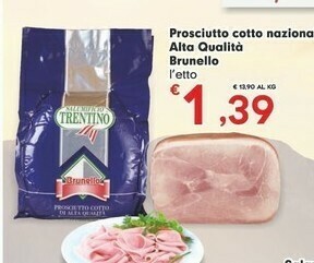Despar Brunello Prosciutto Cotto Nazionale offerta