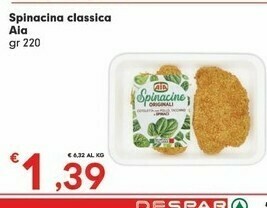 Despar Aia Spinacine Classica 220 G(ml) offerta