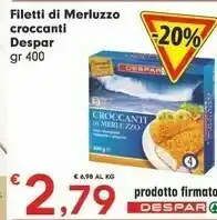 Despar Despar - Croccanti Di Merluzzo 400 G(ml) offerta