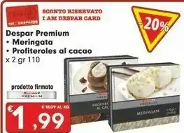 Despar Despar Premium Meringata/ Profiteroles Al Cacao offerta